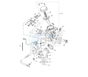 YP R X-MAX 250 drawing THROTTLE BODY