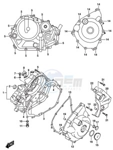 GSX-R125 drawing CRANKCASE COVER