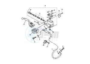 YZ F 450 drawing FRONT MASTER CYLINDER