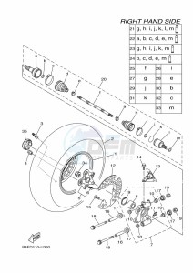 YFM700FWAD GRIZZLY 700 EPS (BLTL) drawing REAR WHEEL 2