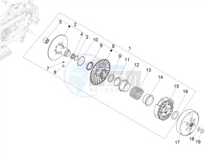 GTS 300 SUPER HPE-TECH 4T 4V IE ABS E4 (EMEA) drawing Driven pulley