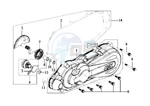 DD EU2 - 50 cc drawing CLUTCH COVER