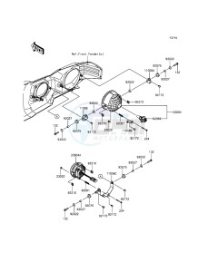 MULE PRO-DXT KAF1000BGF EU drawing Headlight(s)