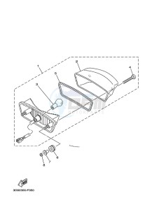 YBR125EGS (43BJ) drawing TAILLIGHT