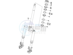 Runner 50 SP Race drawing Fork steering tube - Steering bearing unit