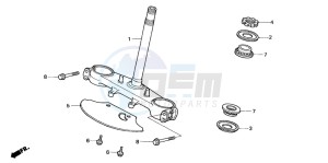 NX500 DOMINATOR drawing STEERING STEM