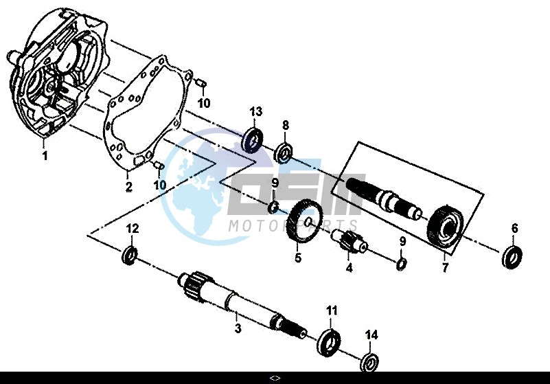 MISSION CASE-DRIVE SHAFT