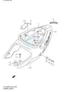 TL1000R (E2) drawing FRAME COVER (MODEL K2)