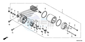 VFR1200XD CrossTourer - VFR1200X Dual Clutch 2ED - (2ED) drawing STARTING MOTOR