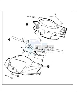 TWEET 125 PRO drawing HANDLEBARS