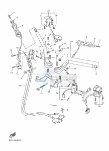 FJR1300D-AS FJR1300AS (B959) drawing STEERING HANDLE & CABLE