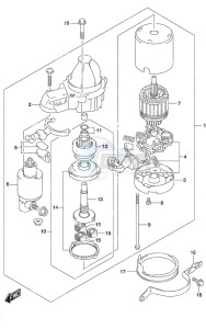 DF 150AP drawing Starting Motor