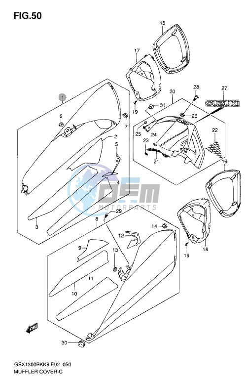 MUFFLER COVER (MODEL L0)