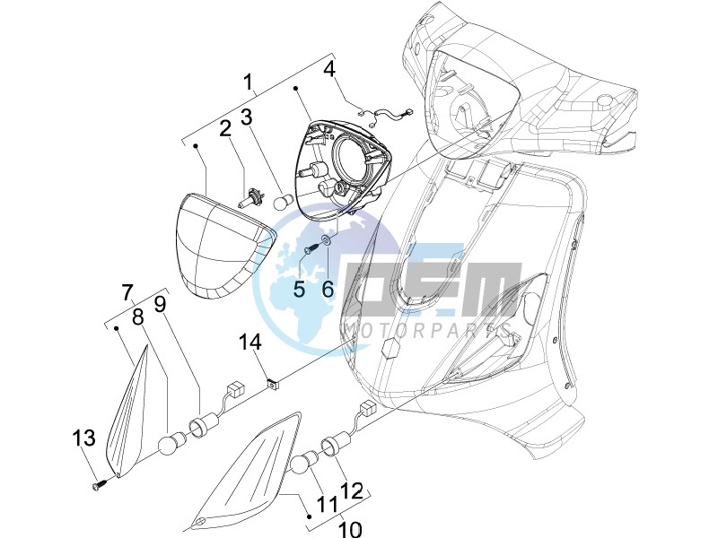 Head lamp - Turn signal lamps