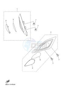 YFM90R YFM09RYXH (BD36) drawing HEADLIGHT