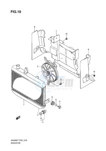 AN400 BURGMAN EU-UK drawing RADIATOR