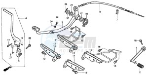 TRX350 FOURTRAX drawing STEP/PEDAL