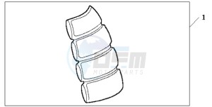 CBF600N9 France - (F / CMF) drawing TANK PAD 2