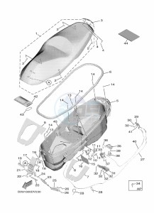 MWD300 TRICITY 300 (BED9) drawing SEAT