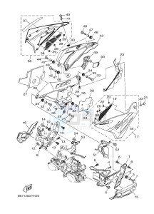 MTN1000 MTN-1000 MT-10 (B67G) drawing COWLING 3