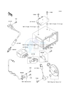 KVF 360 A [PRAIRIE 360 4X4] (A6F-A9F) A9F drawing IGNITION SYSTEM