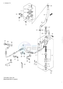 VZR 1800 Z drawing REAR MASTER CYLINDER