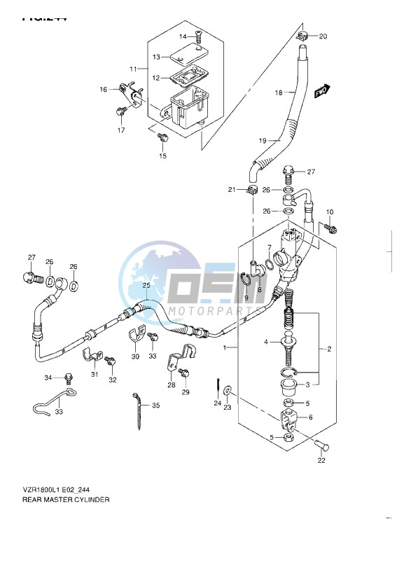 REAR MASTER CYLINDER