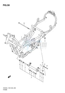 AN400 (E03) Burgman drawing FRAME (AN400L1 E33)