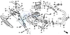 XL700V drawing EXHAUST MUFFLER