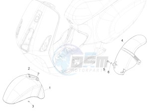 Sprint 50 2T (EMEA) drawing Wheel huosing - Mudguard