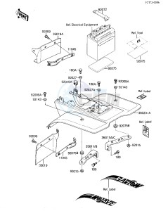 KLF 110 B [MOJAVE 110E] (B1-B2) [MOJAVE 110E] drawing REAR FENDER-- S- -