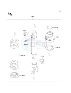 KL 650 A [KLR 650] (A6F-A7F) A7F drawing SHOCK ABSORBER-- S- -