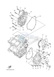 MT07A MT-07 ABS 700 (1XBM) drawing CRANKCASE COVER 1