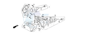 SZX50X X8R-X drawing FRONT WINKER