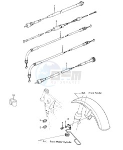 KZ 550 C [LTD] (C1-C2) [LTD] drawing CABLES -- 80-81 C1_C2- -