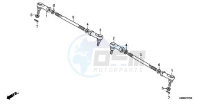 TRX250TMA U drawing TIE ROD