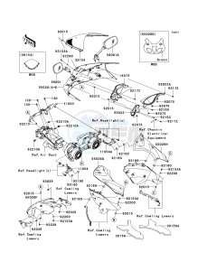 ZX 600 P [NINJA ZX-6R] (7F-8FA) P7F drawing COWLING