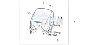 CB1300A CB1300SUPER FOUR drawing FLY SCREEN