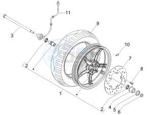 Fly 50 2t drawing Front wheel