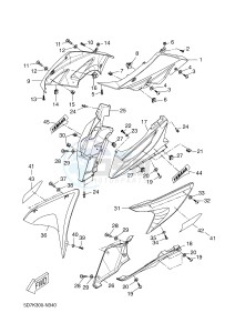 YZF-R125 R125 (5D7K 5D7K 5D7K) drawing COWLING 1