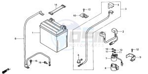 TRX350FE RANCHER 4X4 ES drawing BATTERY