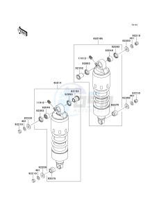 VN 1600 D [VULCAN 1600 NOMAD] (D6F-D8FA) D7F drawing SUSPENSION_SHOCK ABSORBER