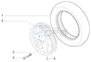 LX 150 drawing Front wheel