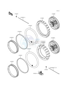 KX 80 R T [KX80 SMALL AND BIG WHEEL] (R1-T1) [KX80 SMALL AND BIG WHEEL] drawing TIRE-- KX80-T1- -