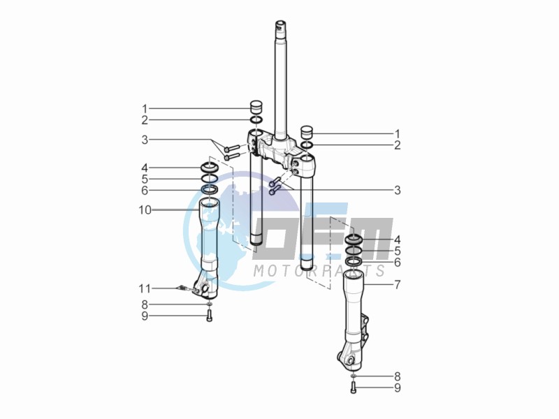 Fork components (Kayaba)