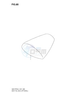 GSX-R750 drawing SEAT TAIL BOX L4