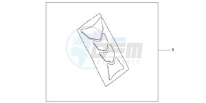 CBF600SA drawing TANK PAD HRC LOGO