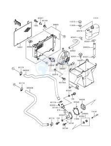 KLF 400 B [BAYOU 400 4X4] (B4-B6) [BAYOU 400 4X4] drawing RADIATOR--  - LF400AE532917- -