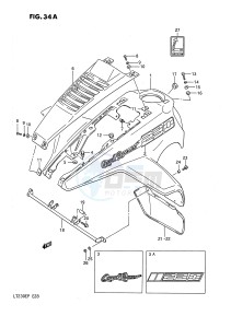 LT230E (E28) drawing FRONT FENDER (MODEL L M)