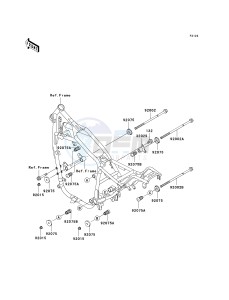 VN 750 A [VULCAN 750] (A20-A21) [VULCAN 750] drawing ENGINE MOUNT